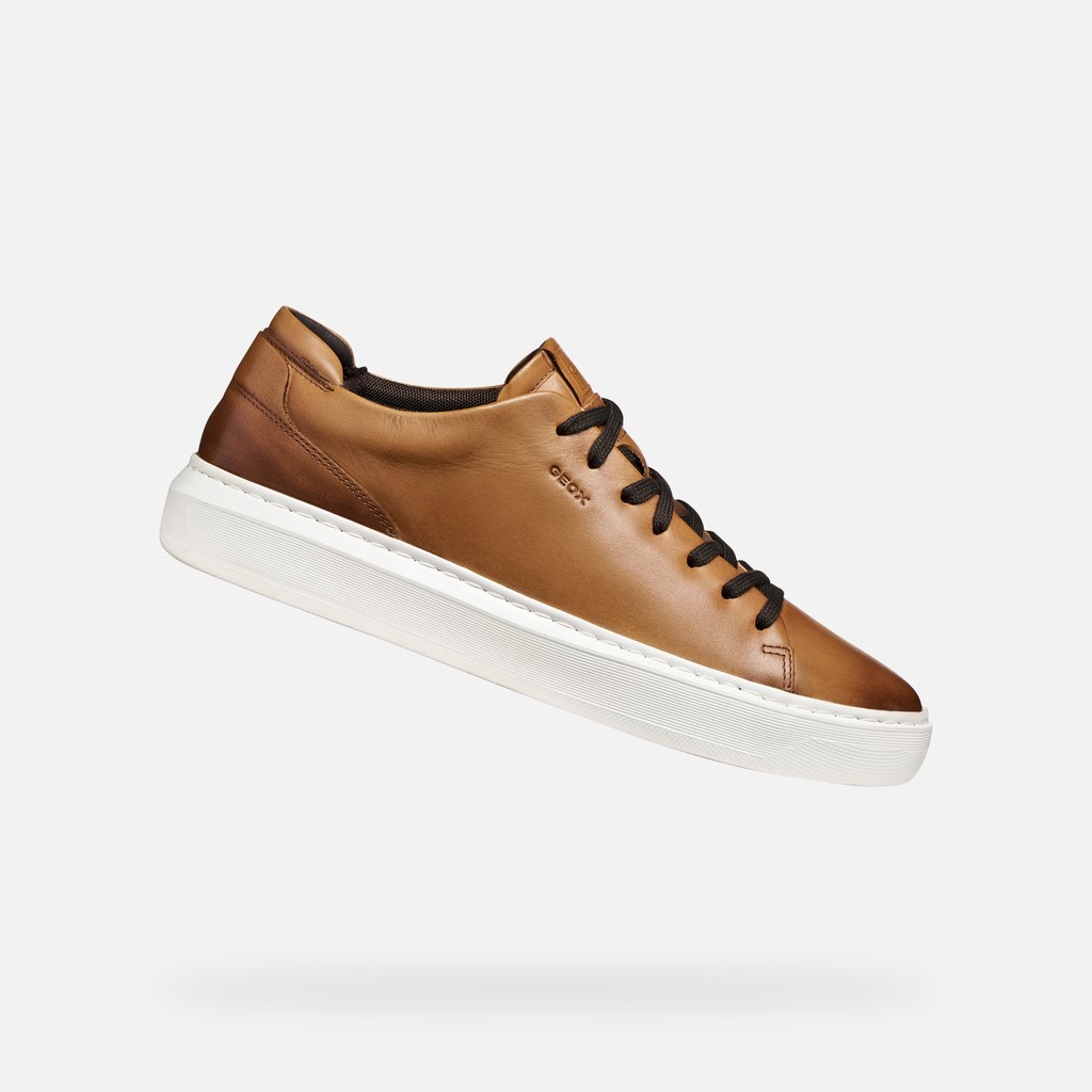 Geox U Deiven U655WA 00043 pantofi casual barbati maro din piele