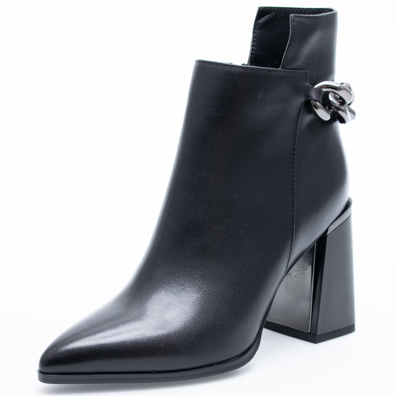 Botine Epica de Piele Negre JGJG30009A 01